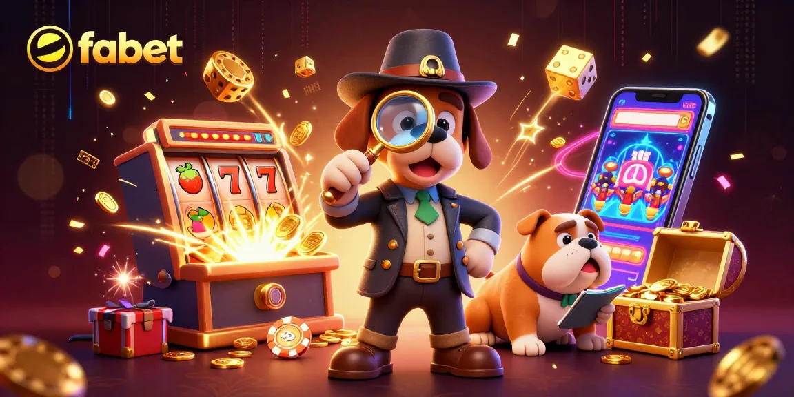 Fabet's detective duo investigates thrilling slot machine jackpots and poker clues.