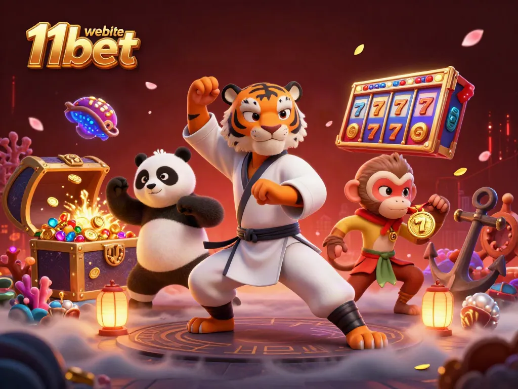 Experience thrilling gaming with website 11bet, featuring colorful slots and dynamic characters.