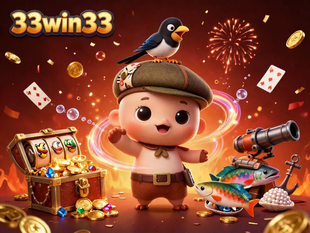 Engage with thrilling moments at 33win33, immersing in exciting slot games with vibrant characters.