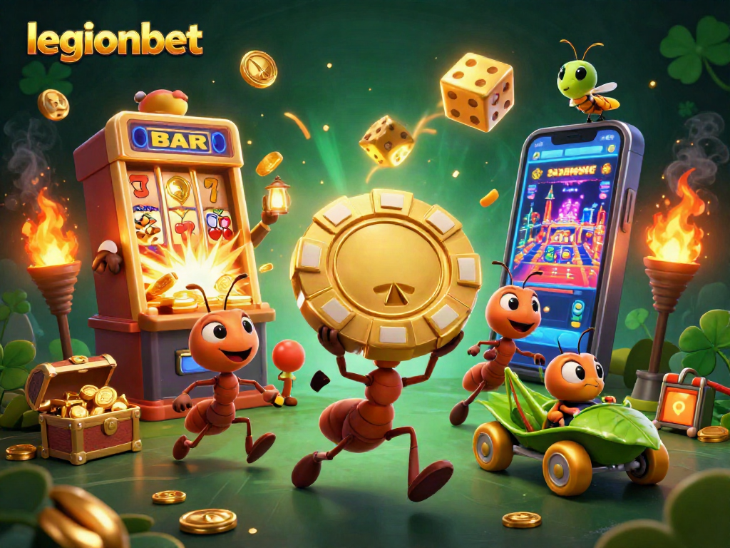 Experience thrilling gameplay at legionbet with a vibrant heist scene featuring iconic casino elements.
