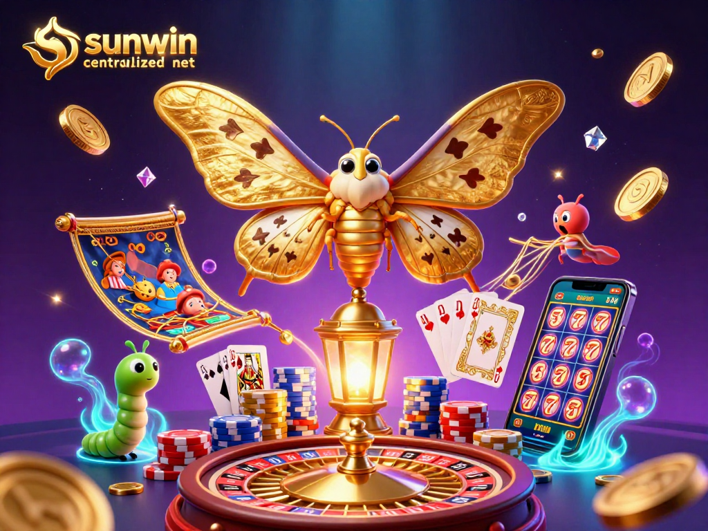 Experience sunwin centralized net with a vibrant carnival of gaming elements in an exciting casino scene.