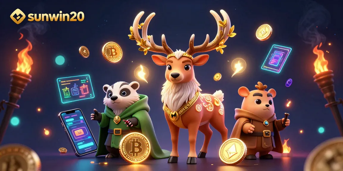 Spin the reels with sunwin20 while enjoying vibrant 3D casino-themed digital illustration.