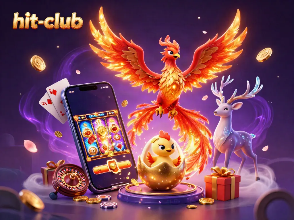 Unlock bonuses at hit-club with a thrilling phoenix adventure in colorful slot games.