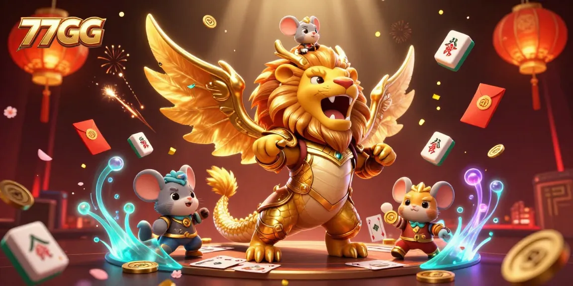Experience thrilling gaming action with 77GG’s vibrant 3D casino adventure illustration featuring dynamic characters and rich visuals.