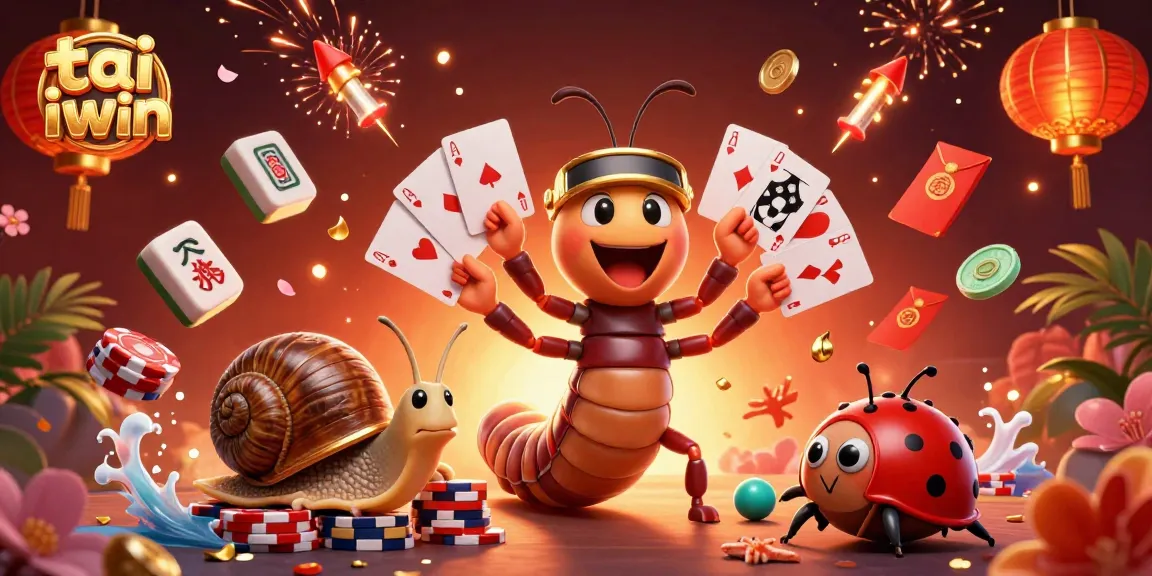 Experience thrilling gameplay at tai iwin with vibrant characters, cards, and festive casino elements.