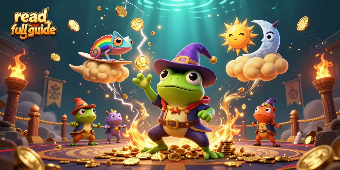 Read the full guide to betting strategies with cartoon wizard characters surrounded by golden coins and casino elements.